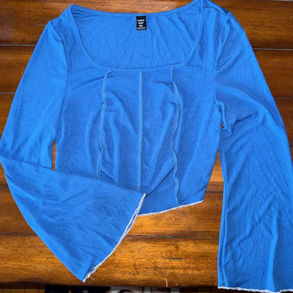 Rue21 Blue Long Sleeve Blouse
